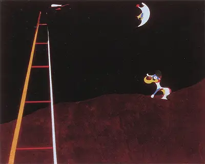 Dog Barking at the Moon Joan Miro